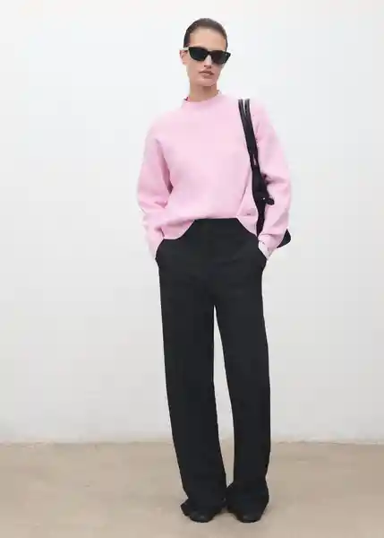 Saco Jersey Rino Rosa Talla M Mujer Mango