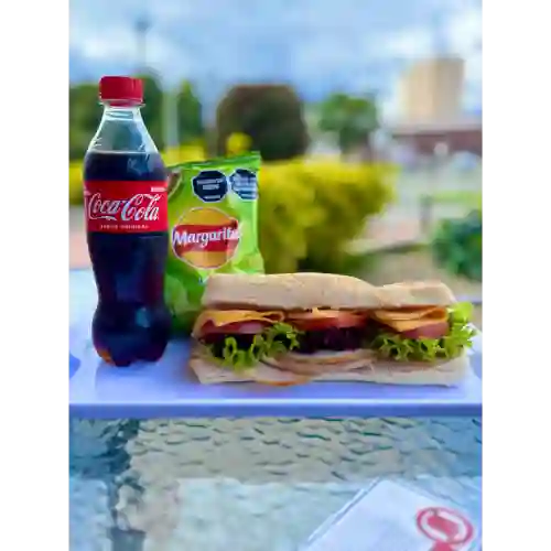 Sandwich Berna + Bebida y Papas Fritas