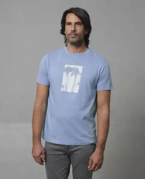 Camiseta Hombre Azul Talla S 109G005_AZU164408 Rifle