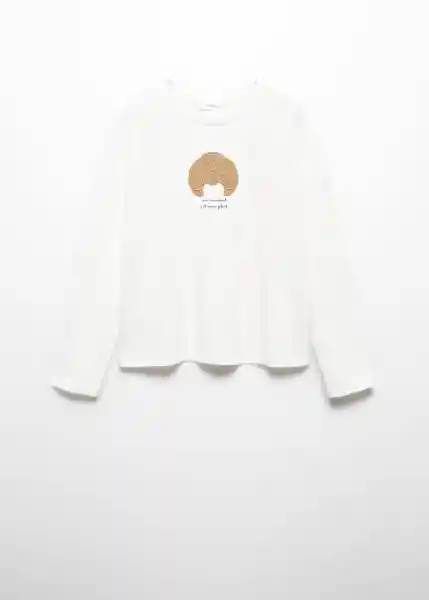 Camiseta Croi Off White Talla 10 Niña Mango