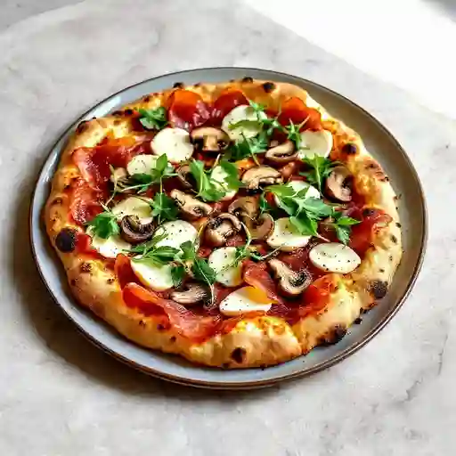 Pizza Jamon Serrano Y Champinones