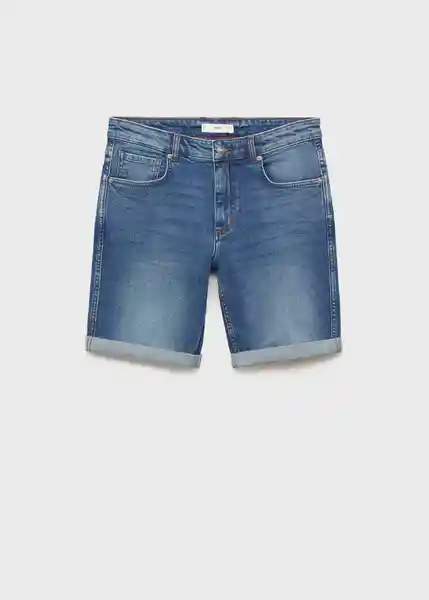 Bermuda Rock Tejano Oscuro Talla 46 Hombre Mango