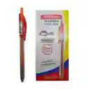 Boligrafo Semi Gel Retractil Rojo Oe-052f