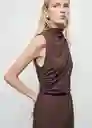 Enterizo Mono Marty1 Chocolate Talla S Mujer Mango