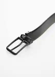 Cinturón Blacky Negro Talla 91 Hombre Mango