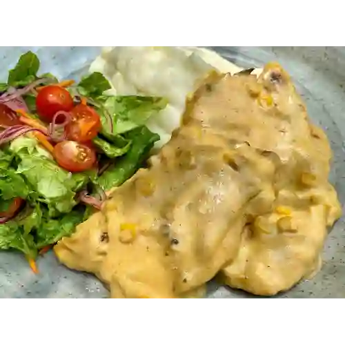 Pechuga en Salsa de Maiz