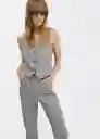 Pantalón Lyon Gris Claro Vigoré Talla 36 Mujer Mango