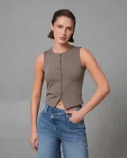 Camiseta Mujer Café Talla S 209G001_CAF181312 Rifle