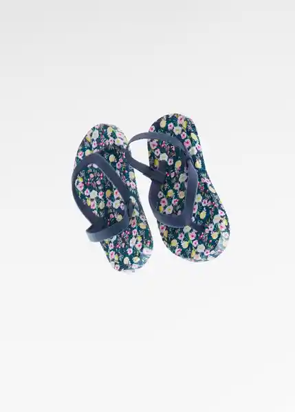 Chanclas Flourb Azul Talla 23 Niñas Mango