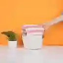 Toalla de Baño Rayada Serie Rosa Miniso