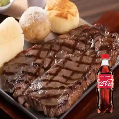 Combo Punta de Anca Al Carbón +Cocacola Orig 500ml