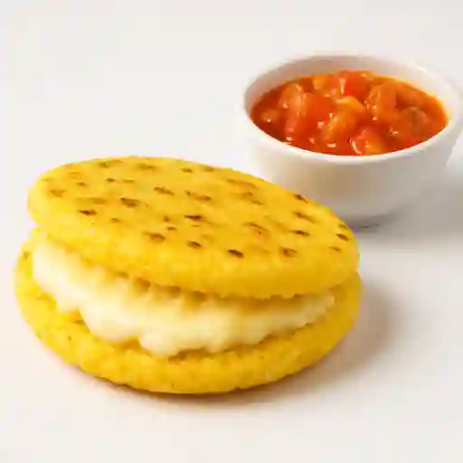 Arepa de maíz tierno rellena