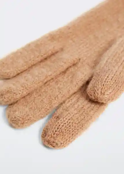 Guantes Monas Camel Talla 99 Mujer Mango