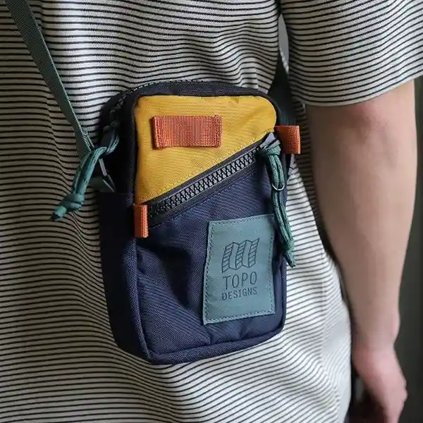 Topo Designs Bolso Bandolera Organizador Navy/Mustard