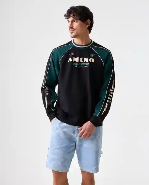 Buzo Hombre Negro Talla L 882G090_NEG194004 Americanino