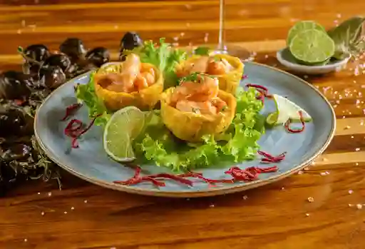 Coquillas de camarones al ajillo
