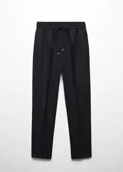 Pantalón Bruce Negro Talla S Mujer Mango