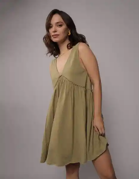 Vestido Mujer Verde Talla LARGE 7629309 American Eagle