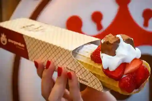 Marquesita con Fresa