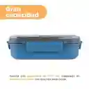 Contenedor Para Alimentos Azul y Negro 1300 mL Miniso