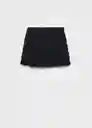 Short Greta Negro Talla 38 Mujer Mango