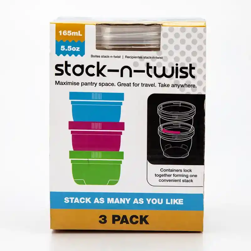 Stack n Twist Set Recipientes Plásticos Ks0519