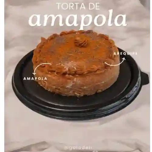 Torta naranja y amapola