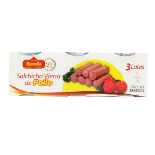 Ronda Salchicha Viena Pollo 450 g