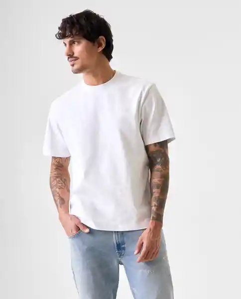 Camiseta Hombre Blanco Talla L 842G012_BLA110601 Americanino