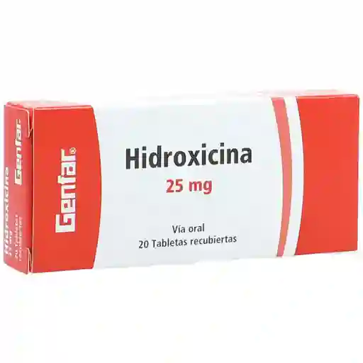 Hidroxicina Genfar (25 mg)