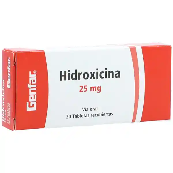 Hidroxicina Genfar (25 mg)