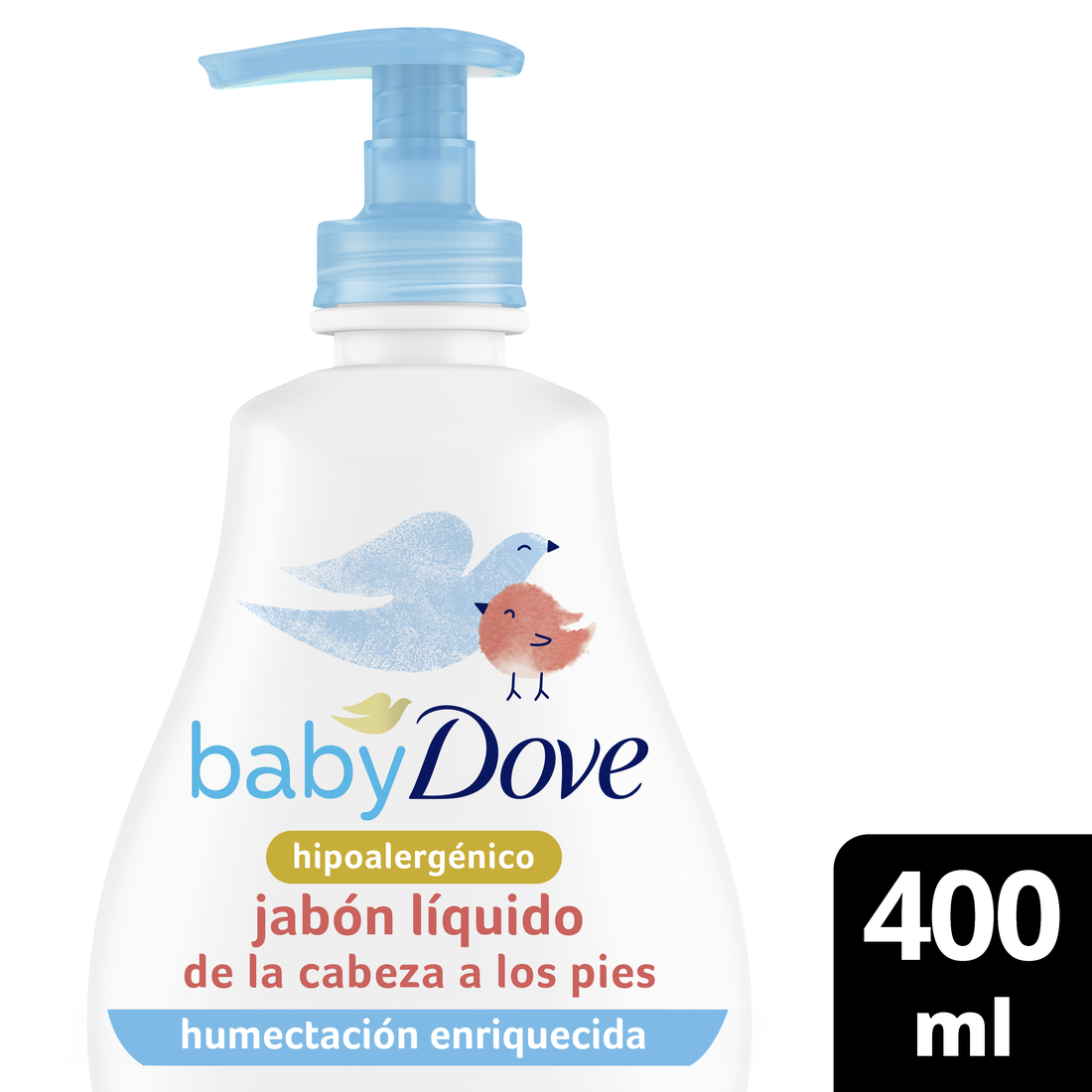 Jabón Líquido Dove Baby Hidratación Enriquecida 400 mL
