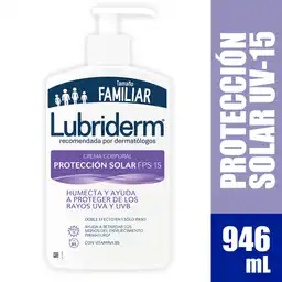 Lubriderm Crema Corporal Humectante Con Filtro Solar Fps 15