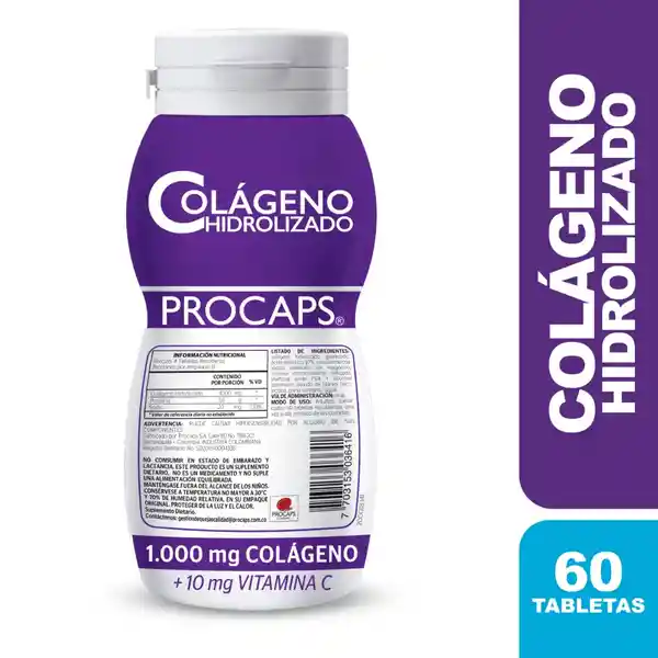 Procaps Suplemento Alimenticio Colágeno Hidrolizado + Vitamina C