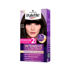 Tinte Palette Color Creme 3-0 Castaño Oscuro