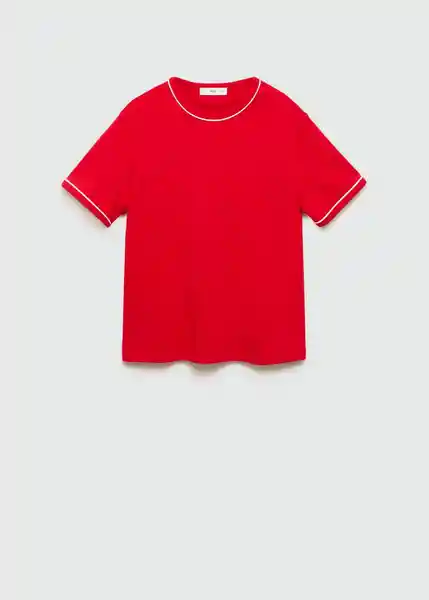 Camiseta Ritac Rojo Talla M Mujer Mango