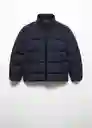 Abrigo Anorak Coli Navy Talla M Hombre Mango