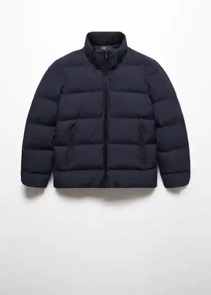 Abrigo Anorak Coli Navy Talla M Hombre Mango