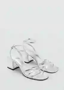Sandalias Beto Plata Talla 40 Mujer Mango