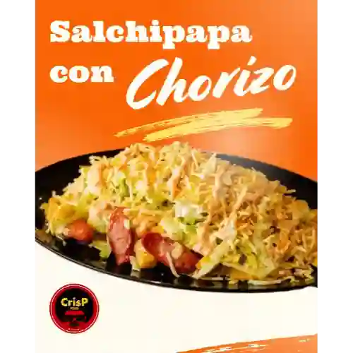 Salchipapa con Chorizo