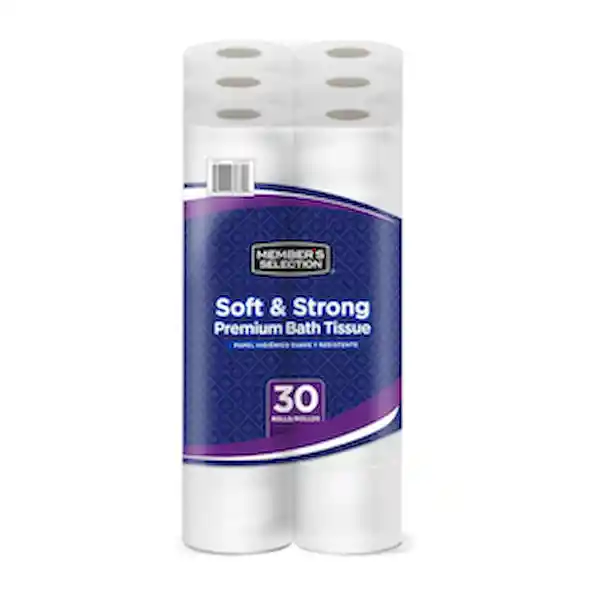 Member's Selection Papel Higiénico Triple Hoja Soft & Strong