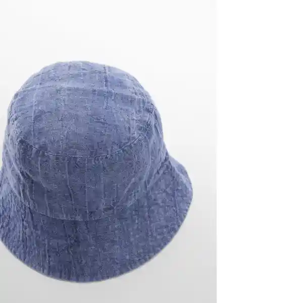 Sombrero Linen Indigo Talla 99 Niñas Mango