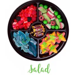 Salad round candy tray