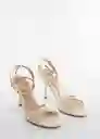 Sandalias Vicky Crudo Talla 41 Mujer Mango