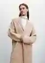Abrigo Ringo Topo Talla L Mujer Mango