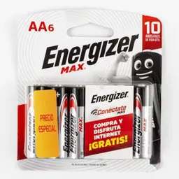 Energizer Max Pilas Alcalinas AA