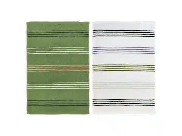 Set Paño Cocina Terry Verde Casaideas