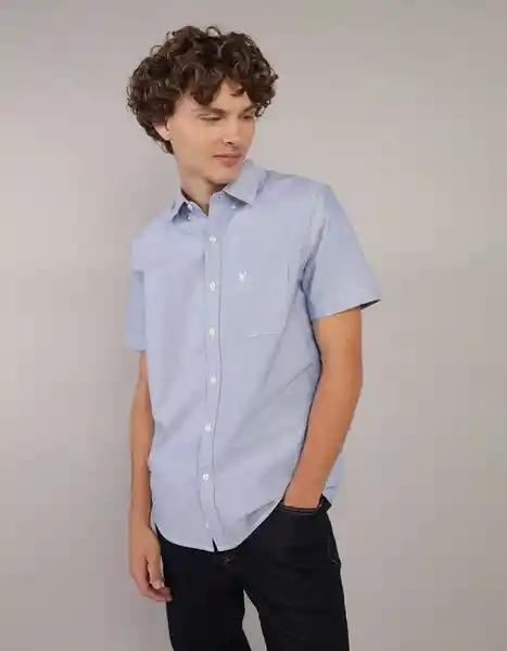 Camisa Hombre Azul Talla SMALL 2728400 American Eagle