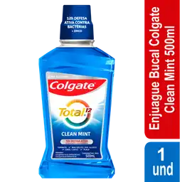 Colgate Enjuague Bucal Total 12 Clean Mint