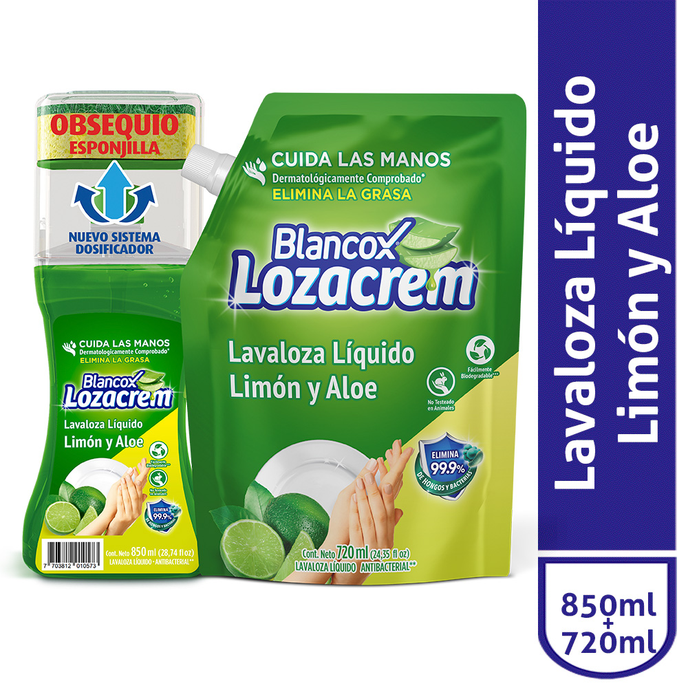 Blancox Oferta Jabón Lozacrem Líquido Limón y Aloe 2 und